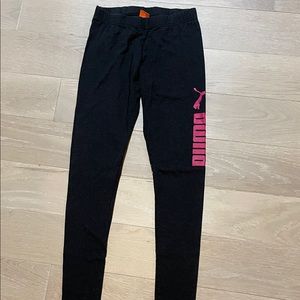 Gray and pink Puma leggings